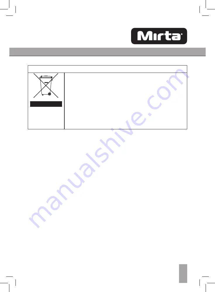 Mirta BHM350BM Operating Instructions Manual Download Page 19