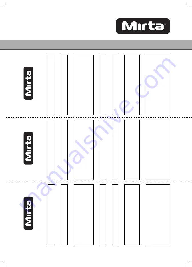 Mirta MWM 235 Operating Instructions Manual Download Page 34