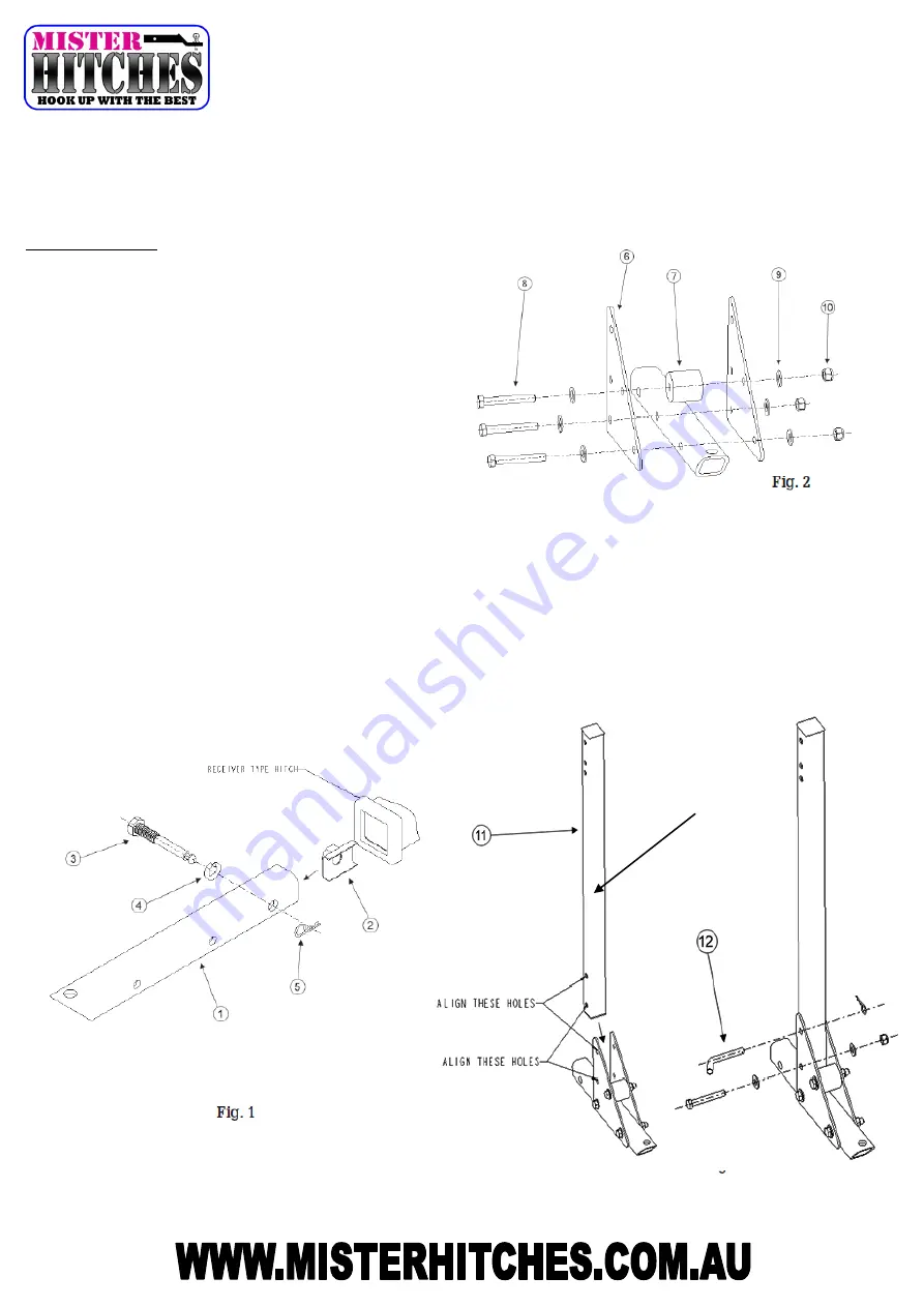 Mister Hitches MHBC4F Installation Instructions Download Page 2