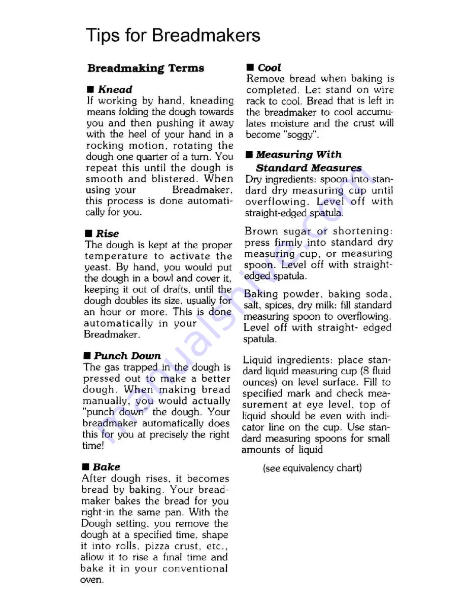 Mister Loaf HB211 Instruction Manual & Recipes Download Page 5