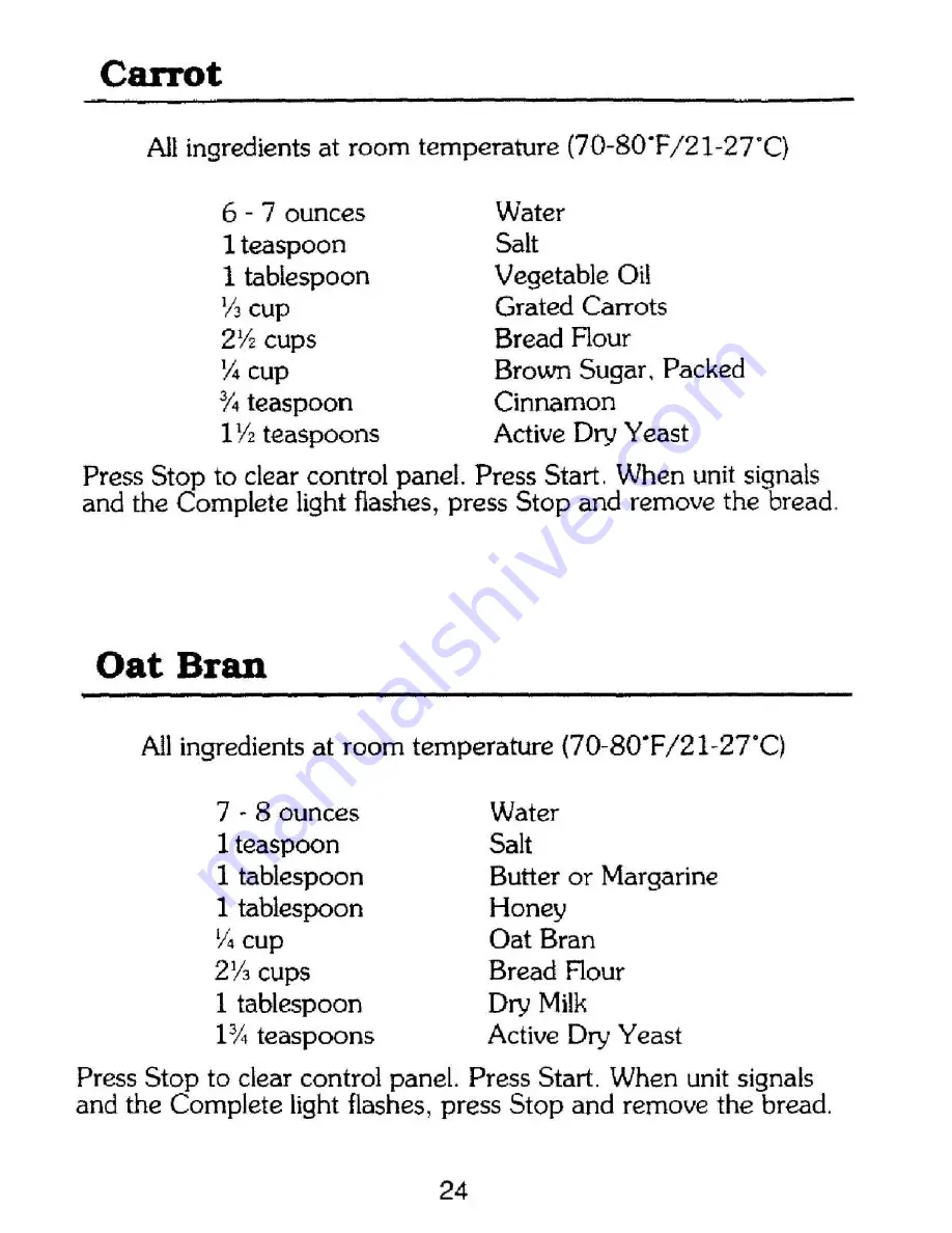 Mister Loaf HB211 Instruction Manual & Recipes Download Page 18