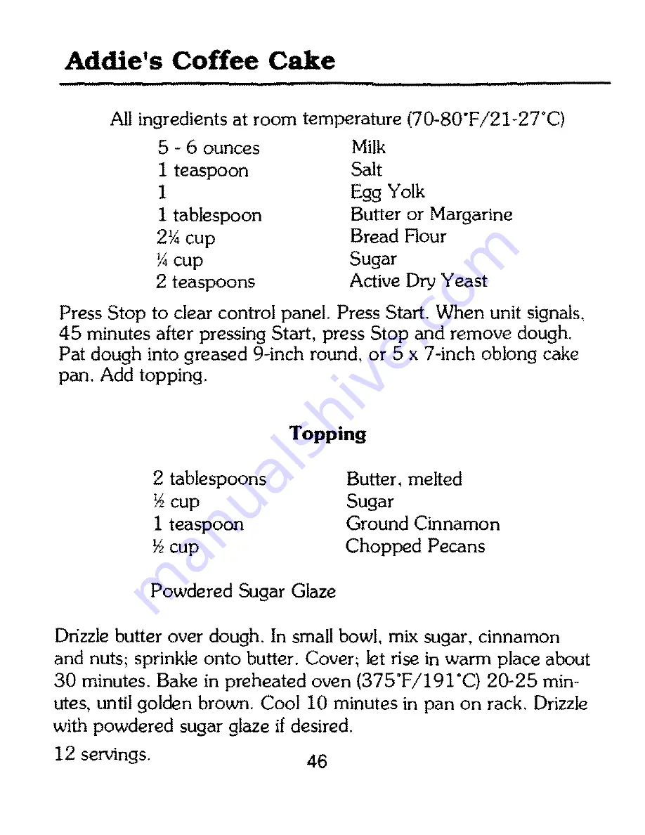 Mister Loaf HB211 Instruction Manual & Recipes Download Page 40