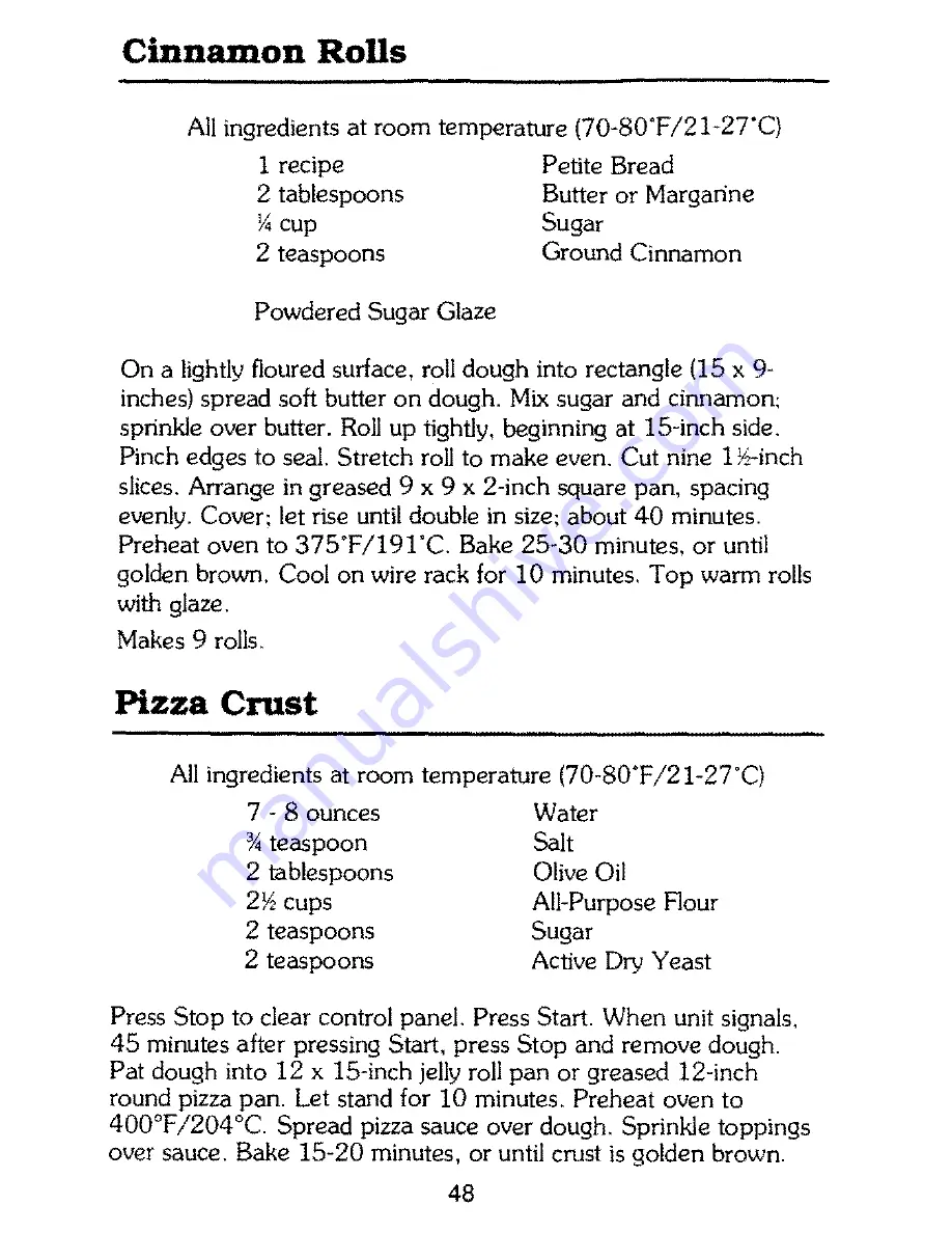 Mister Loaf HB211 Instruction Manual & Recipes Download Page 42