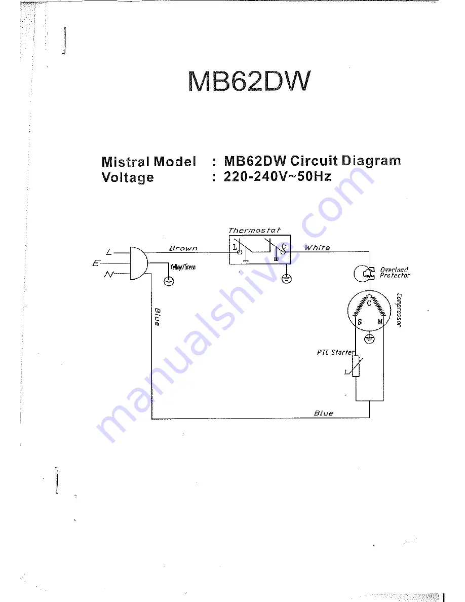 Mistral MB62DW Instruction Manual Download Page 18