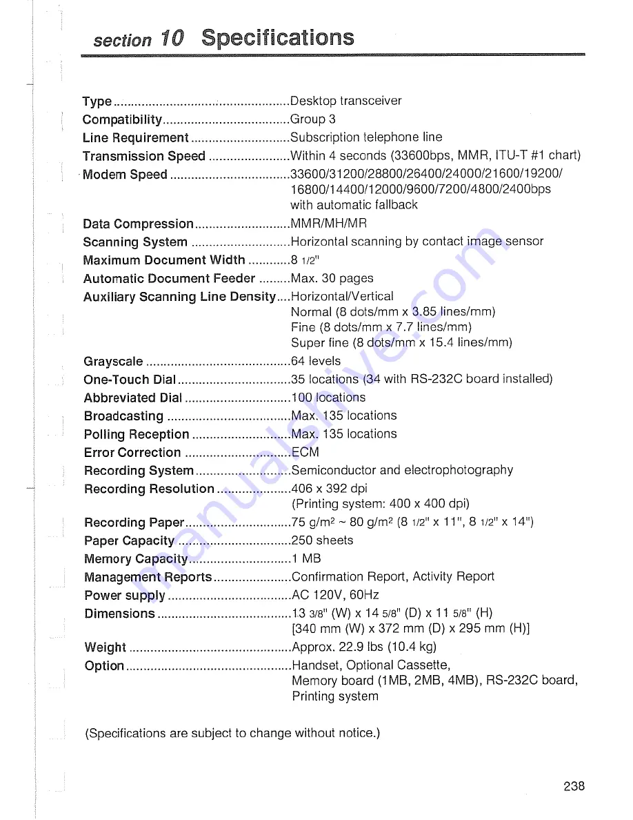 Mita LDC-780 Instruction Handbook Manual Download Page 237