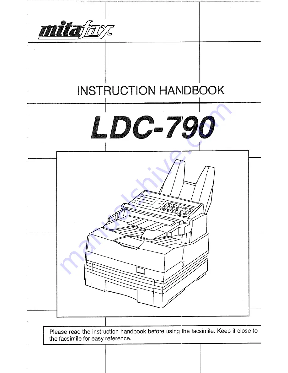 Mita LDC-790 Instruction Handbook Manual Download Page 1