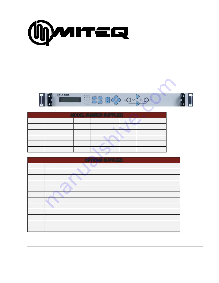 Miteq RL1-095145 Manual Download Page 1