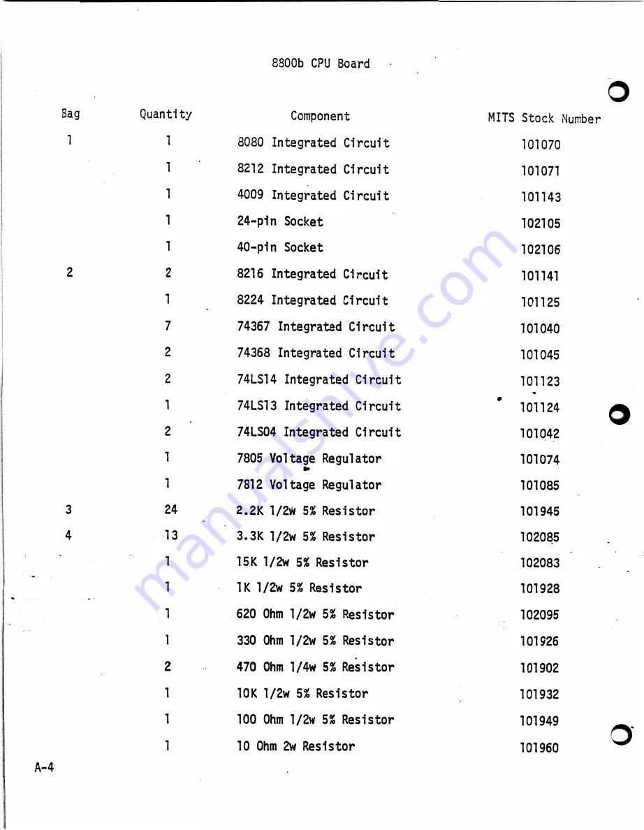 MITS altair 8800b Documentation Download Page 269