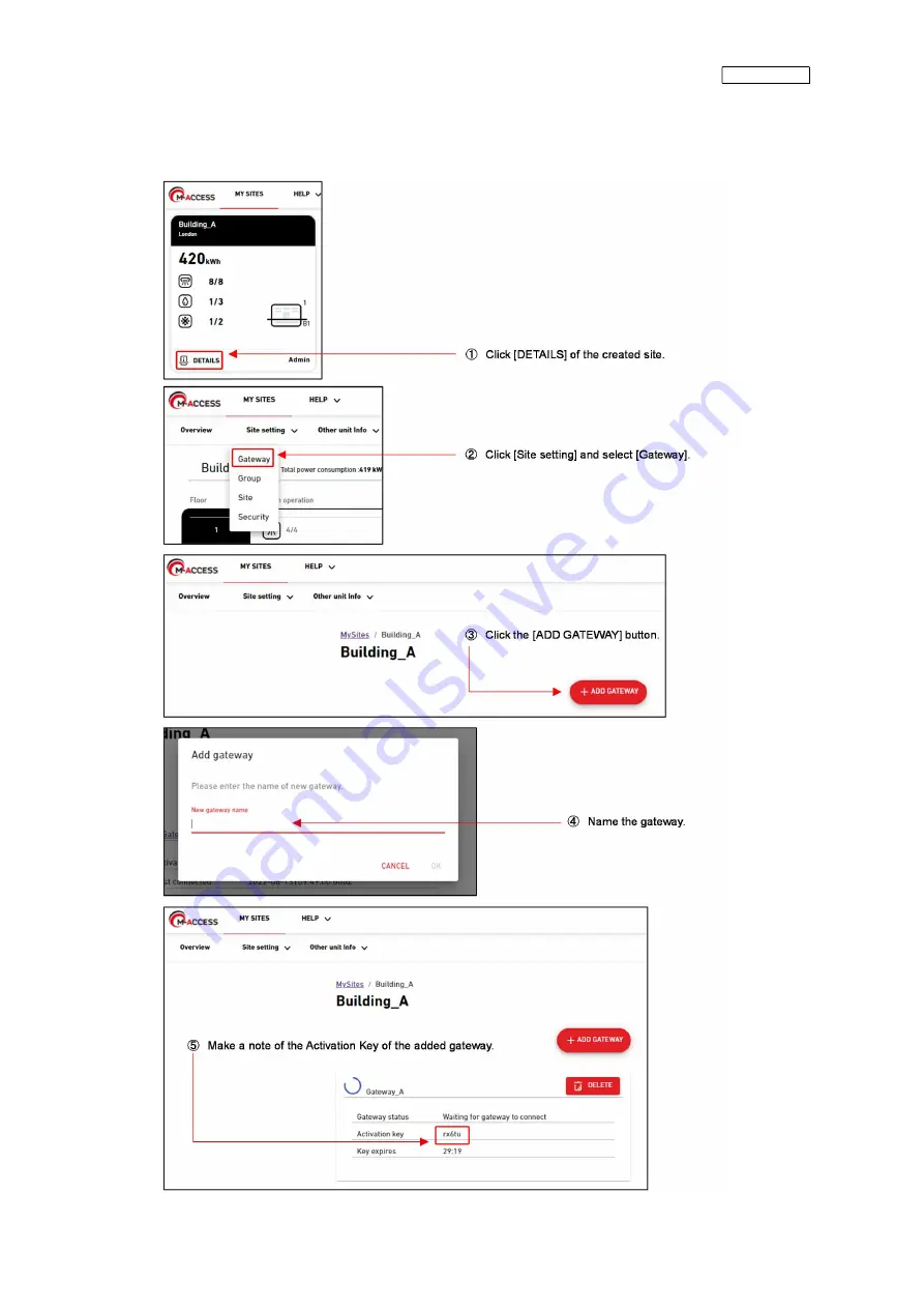 Mitsubishi Heavy Industries RM-CGW-E1 Setup Manual Download Page 17