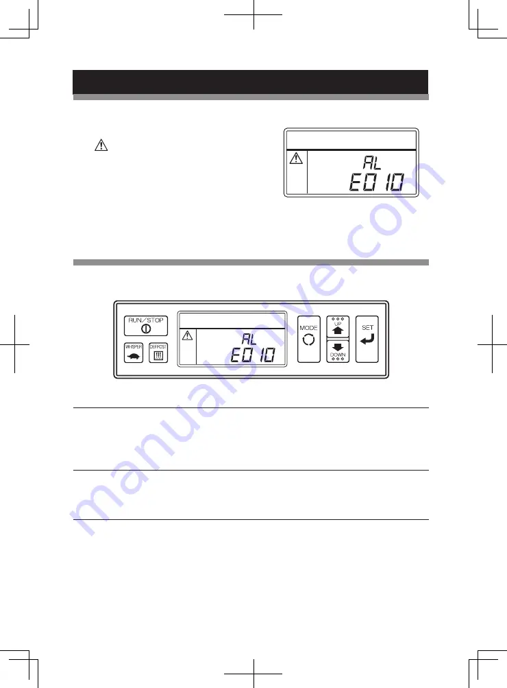 Mitsubishi Heavy Industries TU85SAE Operation Manual Download Page 70