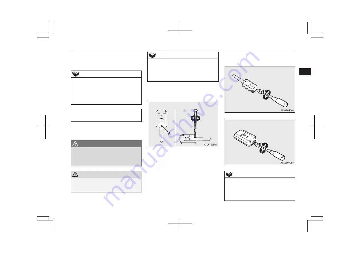 Mitsubishi MOTORS Eclipse Cross 2018 Owner'S Manual Download Page 35