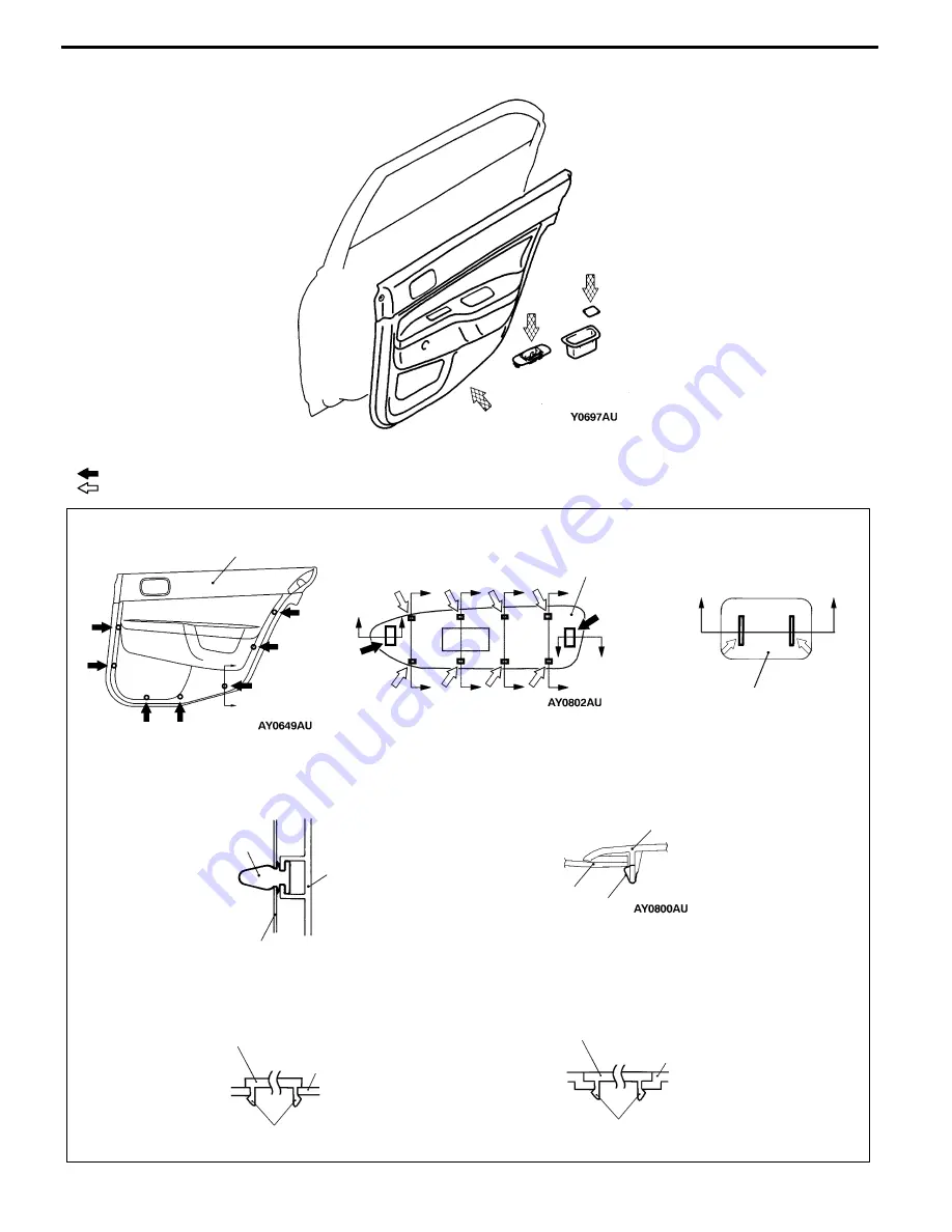 Mitsubishi MOTORS Lancer Evolution-VII 2001 Workshop Manual Download Page 824