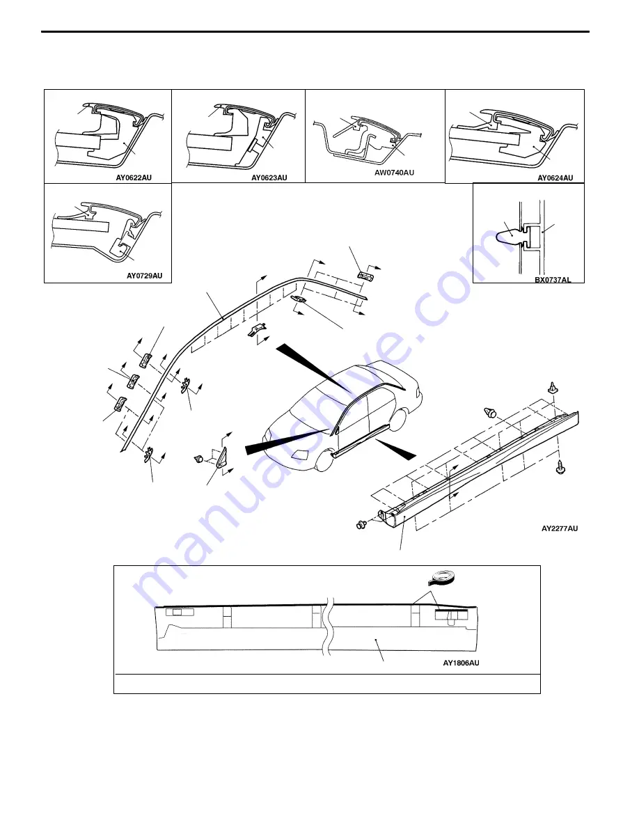 Mitsubishi MOTORS Lancer Evolution-VII 2001 Workshop Manual Download Page 848