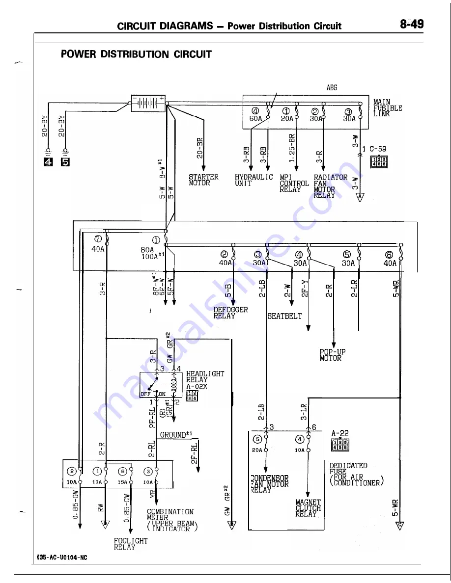 Mitsubishi MOTORS Laser 1991 Service Manual Download Page 49