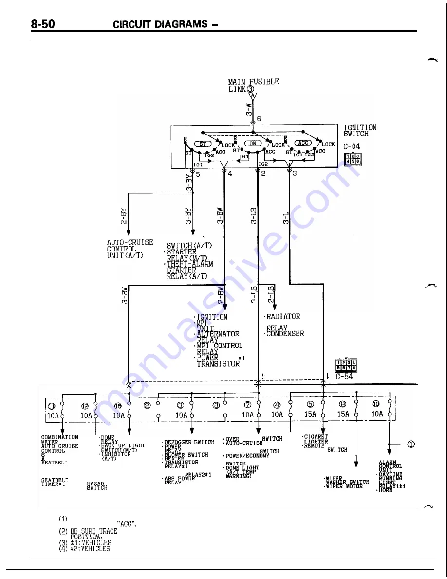 Mitsubishi MOTORS Laser 1991 Service Manual Download Page 50