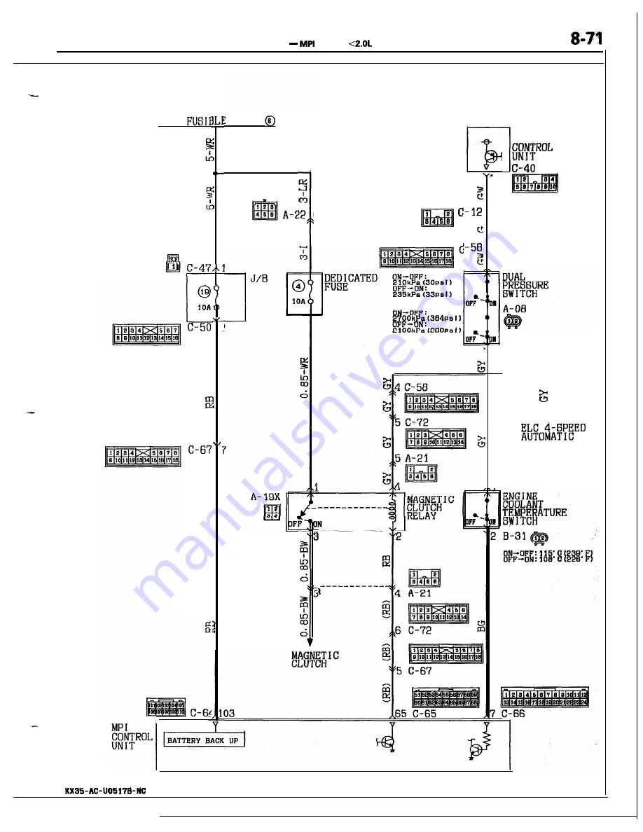 Mitsubishi MOTORS Laser 1991 Service Manual Download Page 71