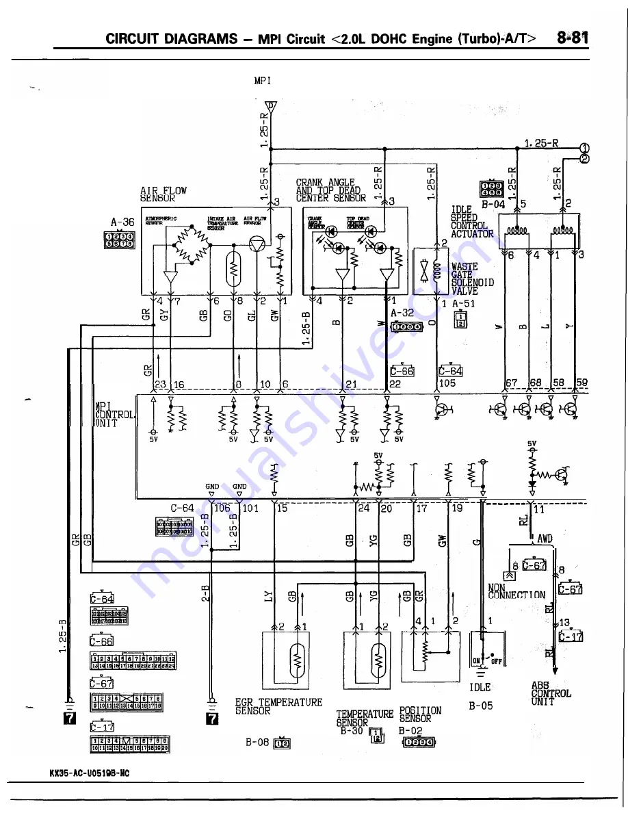 Mitsubishi MOTORS Laser 1991 Service Manual Download Page 81