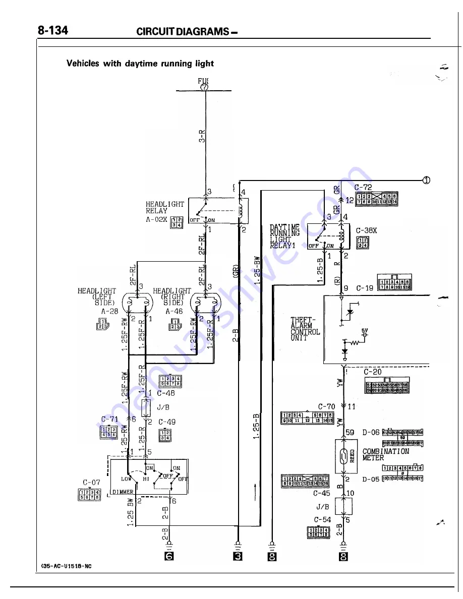 Mitsubishi MOTORS Laser 1991 Скачать руководство пользователя страница 134