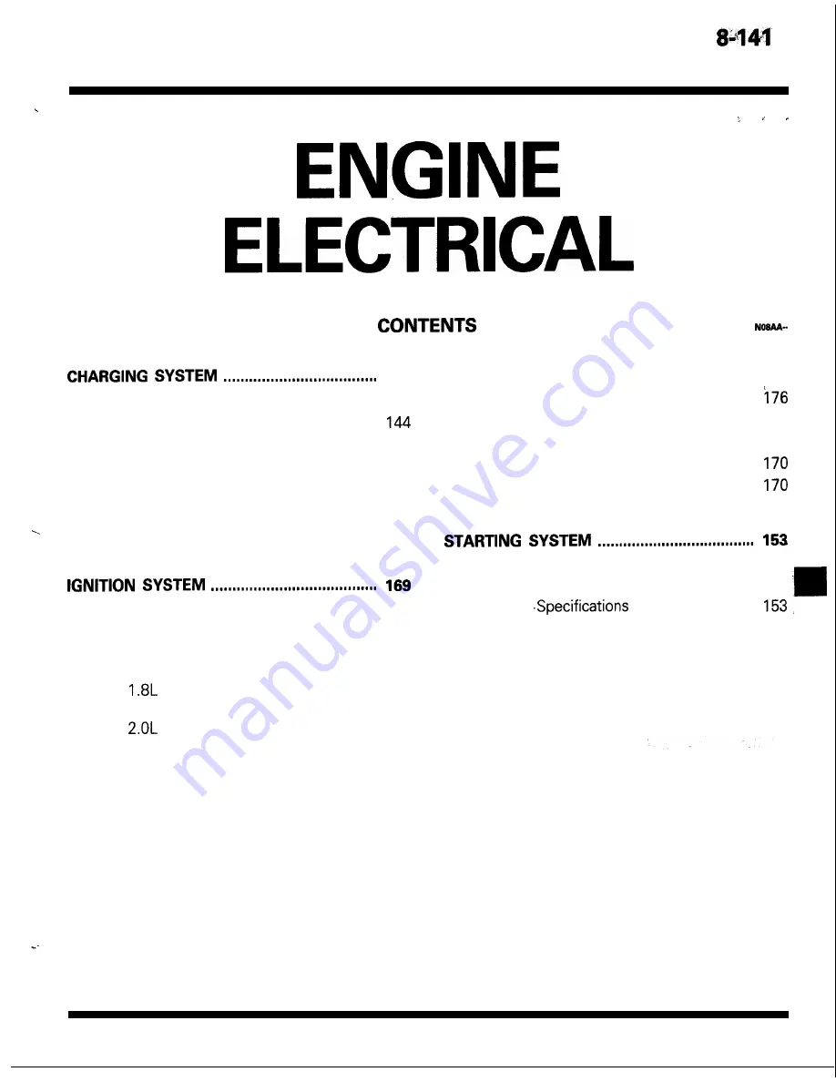 Mitsubishi MOTORS Laser 1991 Service Manual Download Page 141