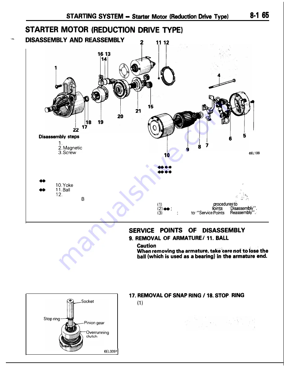 Mitsubishi MOTORS Laser 1991 Service Manual Download Page 165