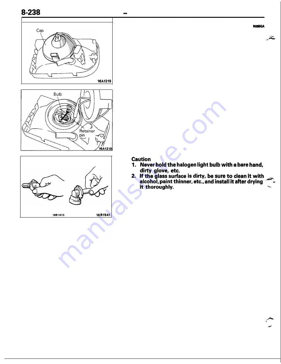 Mitsubishi MOTORS Laser 1991 Service Manual Download Page 238