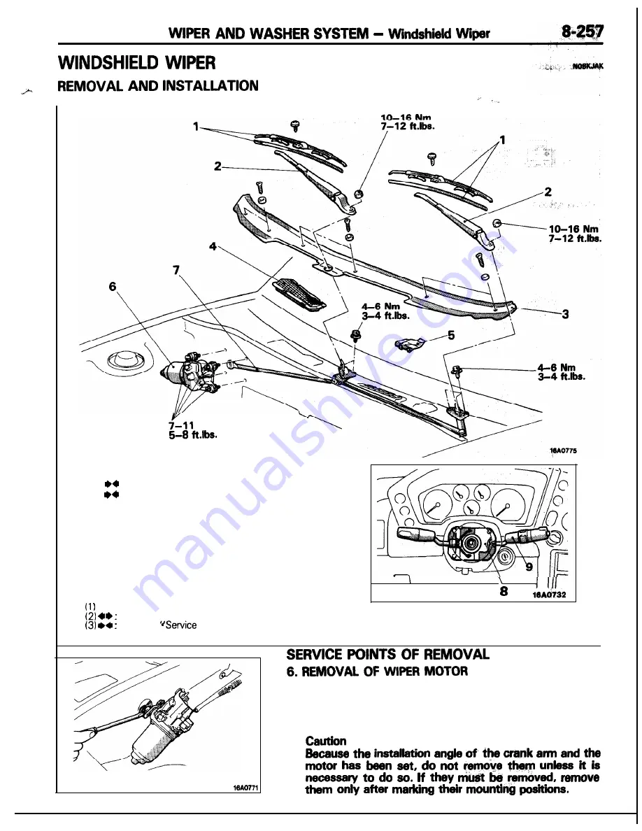 Mitsubishi MOTORS Laser 1991 Service Manual Download Page 257