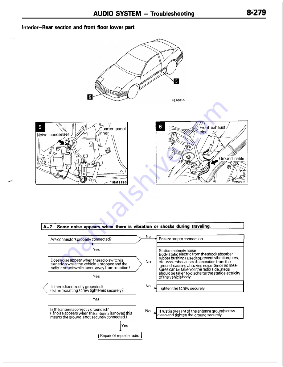 Mitsubishi MOTORS Laser 1991 Service Manual Download Page 279