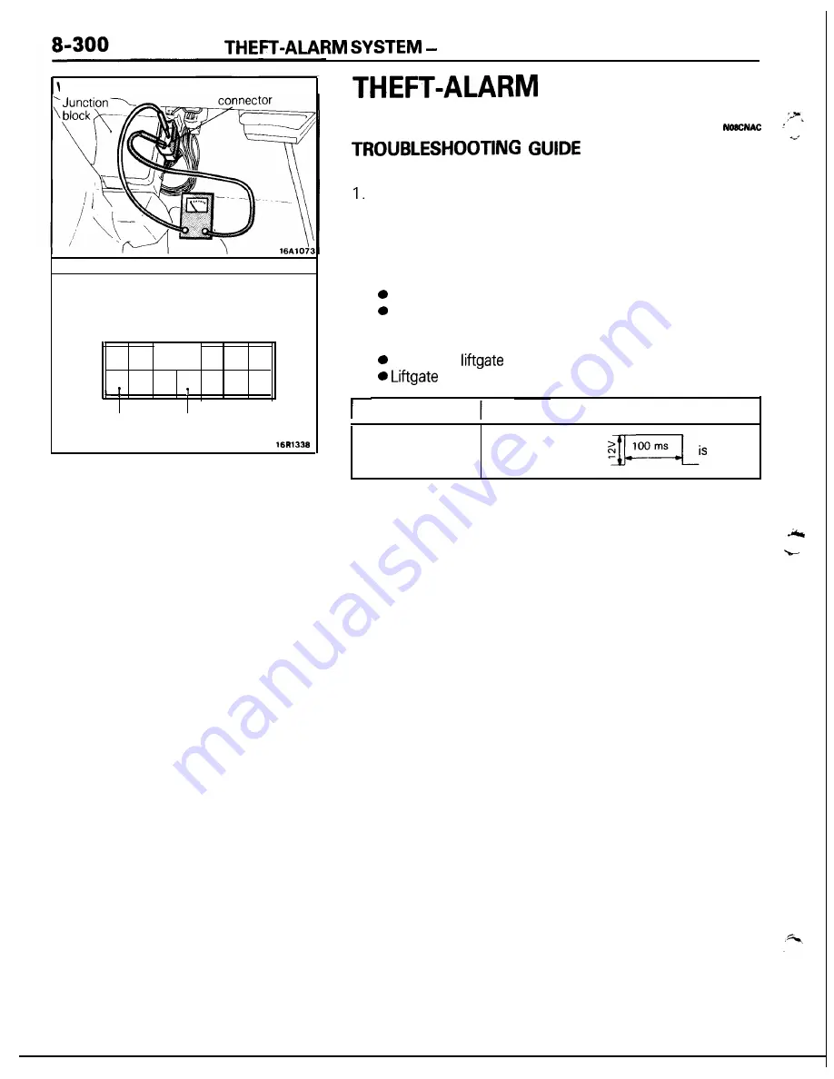 Mitsubishi MOTORS Laser 1991 Service Manual Download Page 300