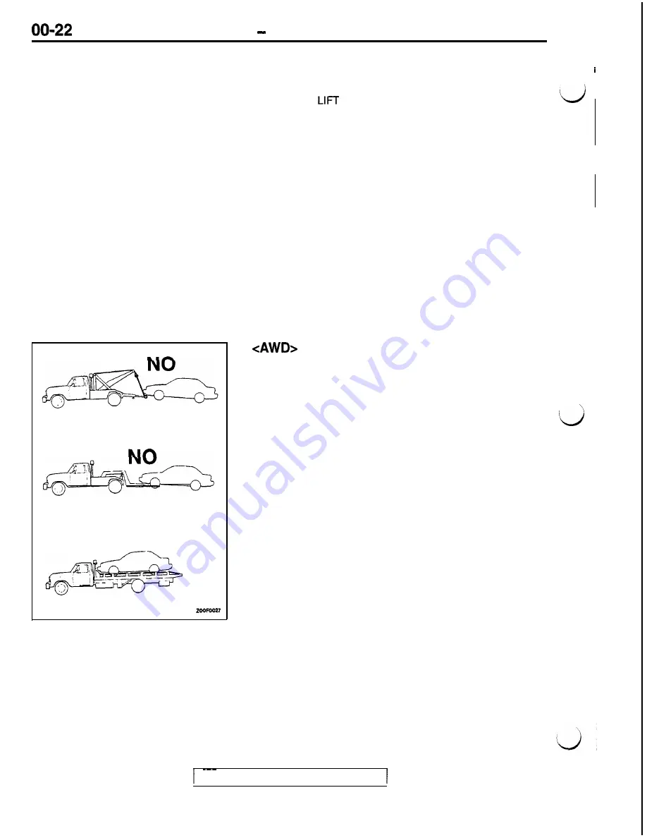 Mitsubishi 1992 3000GT Service Manual Download Page 26