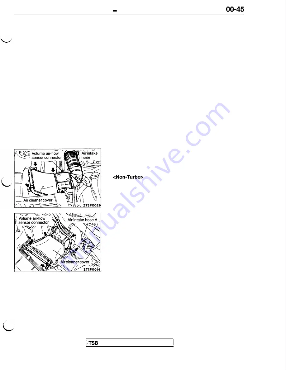 Mitsubishi 1992 3000GT Service Manual Download Page 49