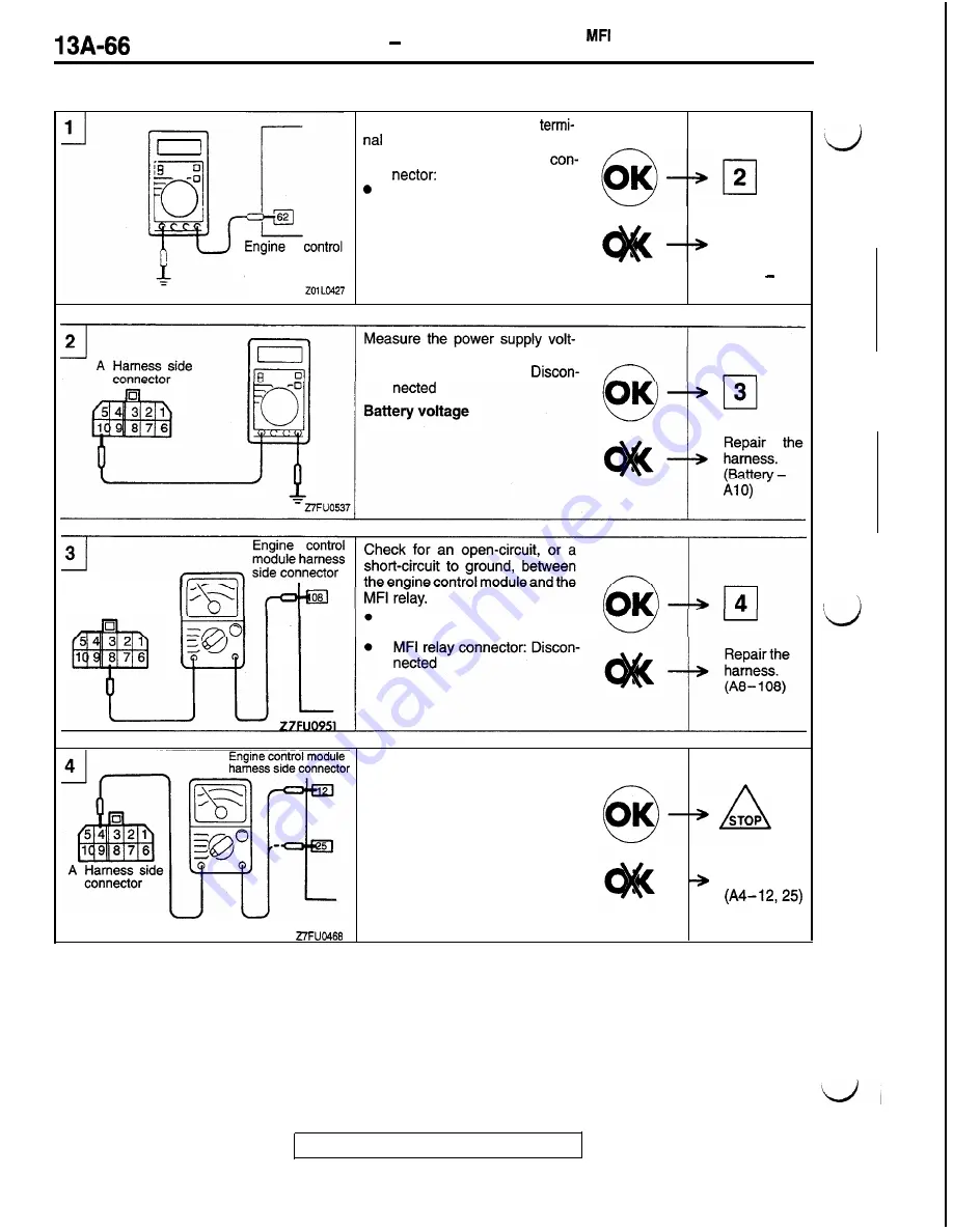 Mitsubishi 1992 3000GT Service Manual Download Page 170