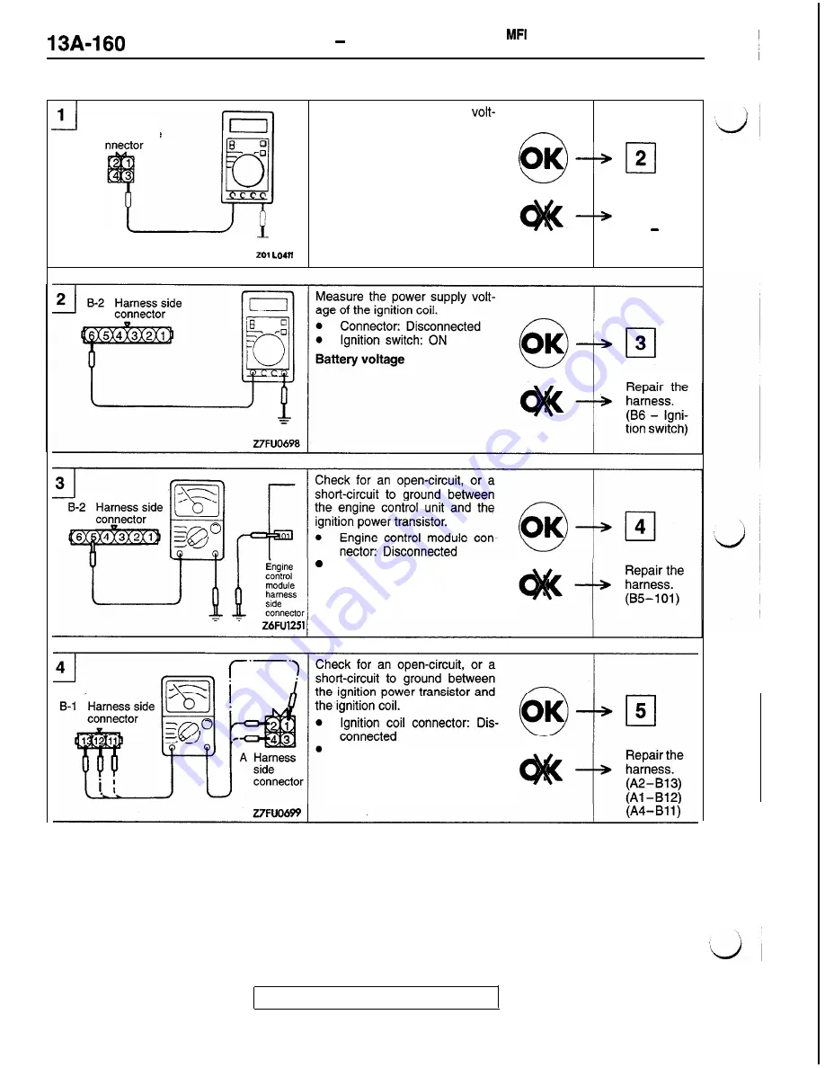 Mitsubishi 1992 3000GT Service Manual Download Page 264