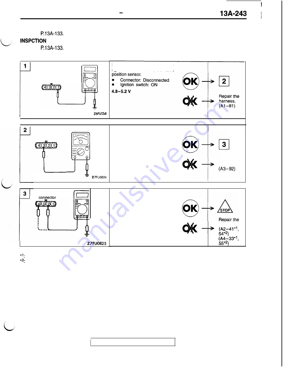 Mitsubishi 1992 3000GT Service Manual Download Page 347