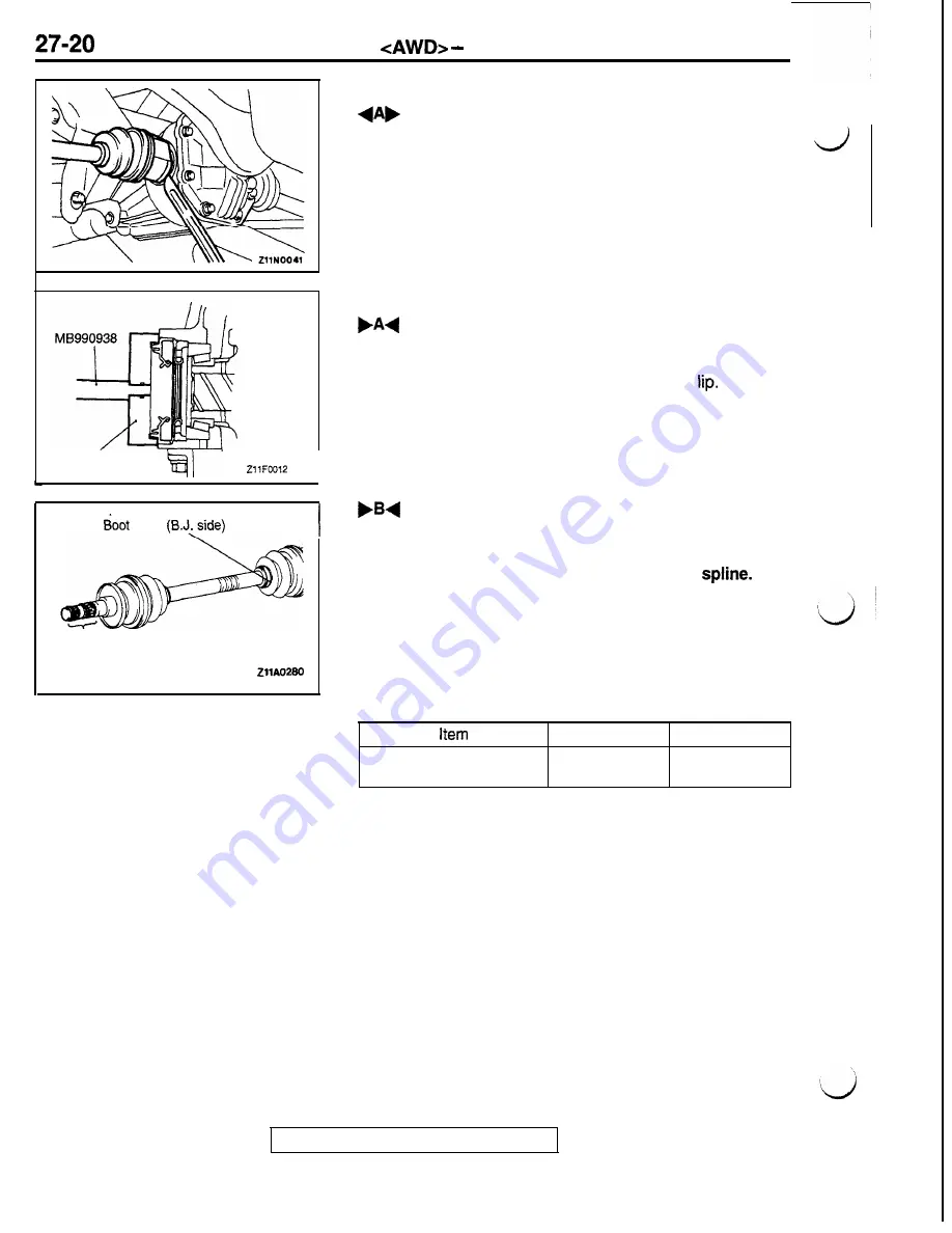 Mitsubishi 1992 3000GT Service Manual Download Page 712