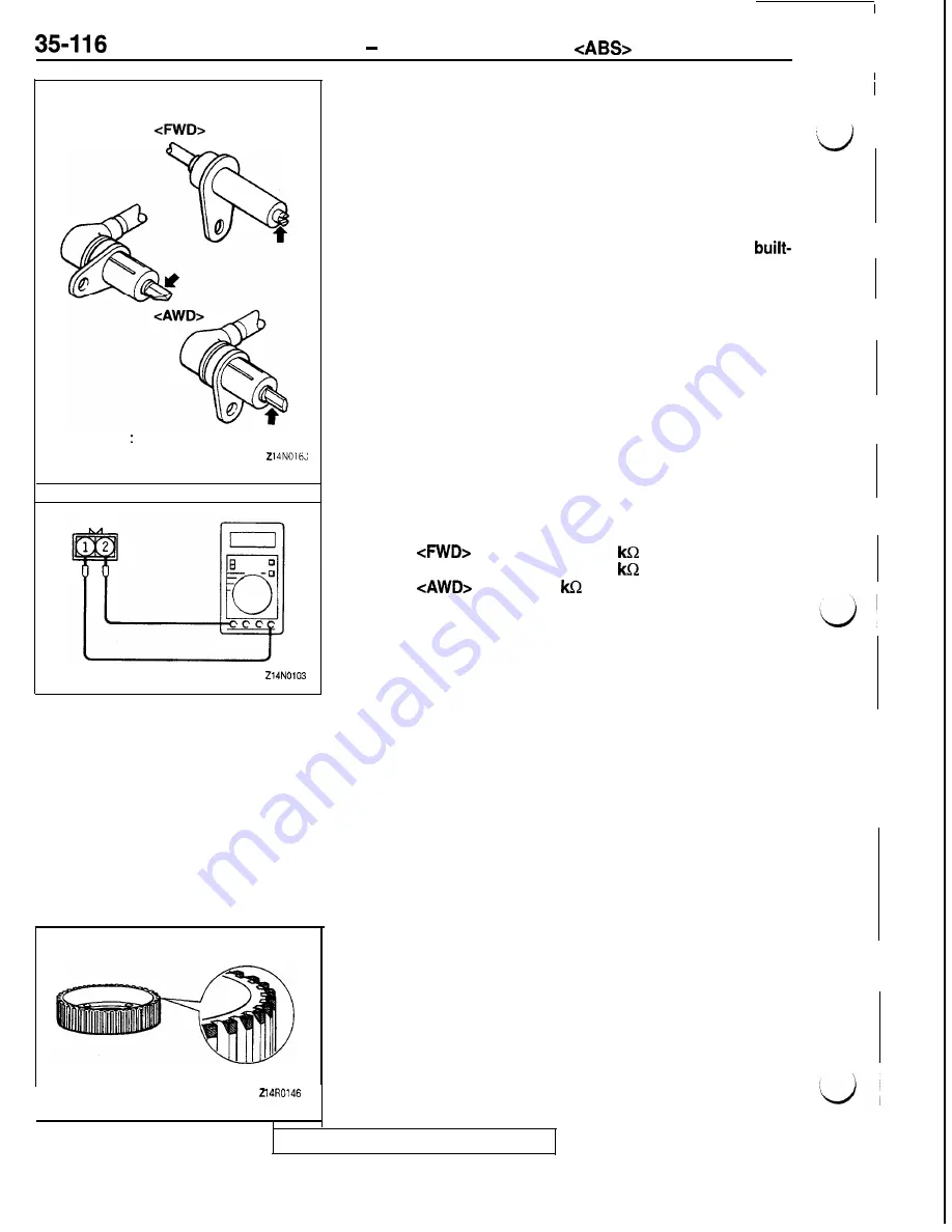 Mitsubishi 1992 3000GT Service Manual Download Page 942