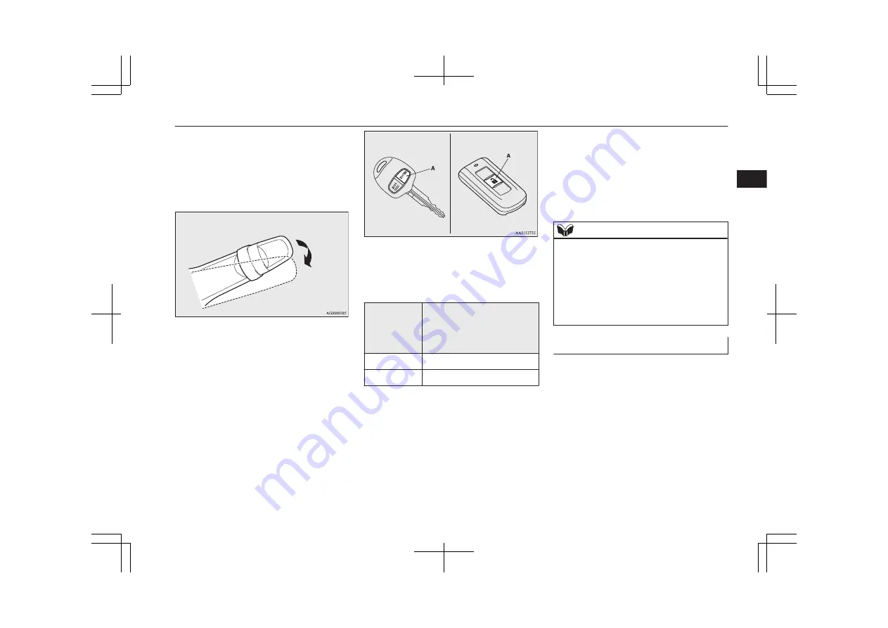 Mitsubishi 2015 OUTLANDER Owner'S Manual Download Page 63