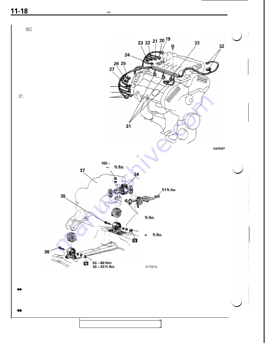 Mitsubishi 3000GT 1991 Service Manual Download Page 68