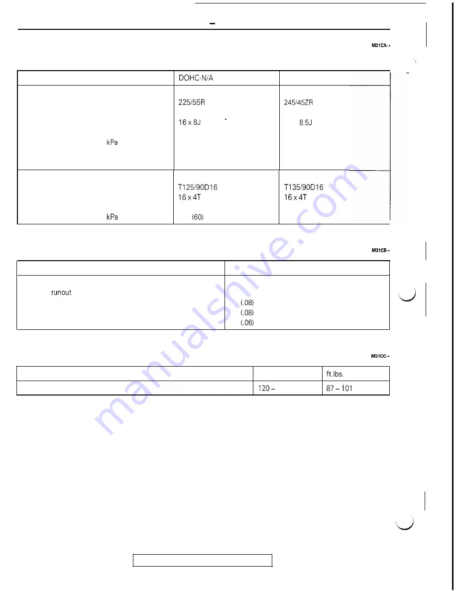 Mitsubishi 3000GT 1991 Service Manual Download Page 640