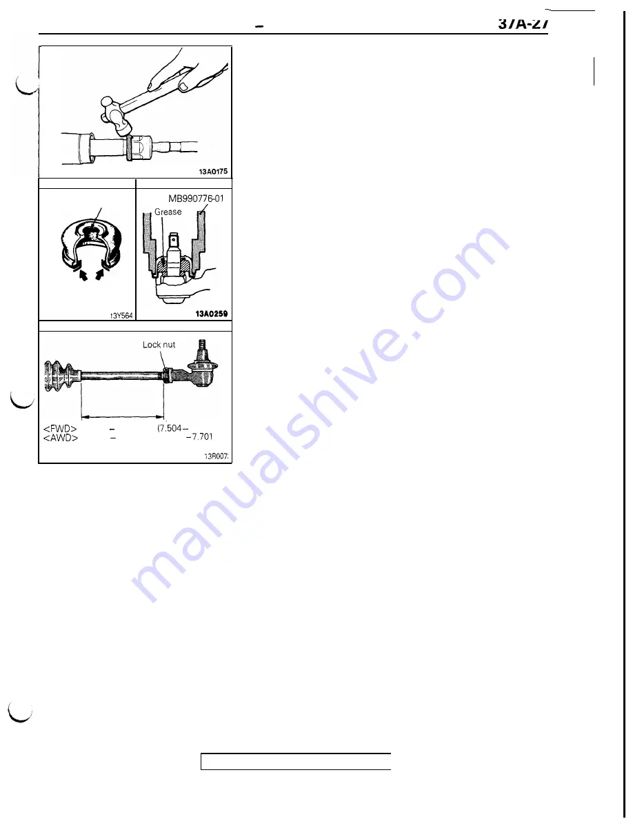 Mitsubishi 3000GT 1991 Service Manual Download Page 855