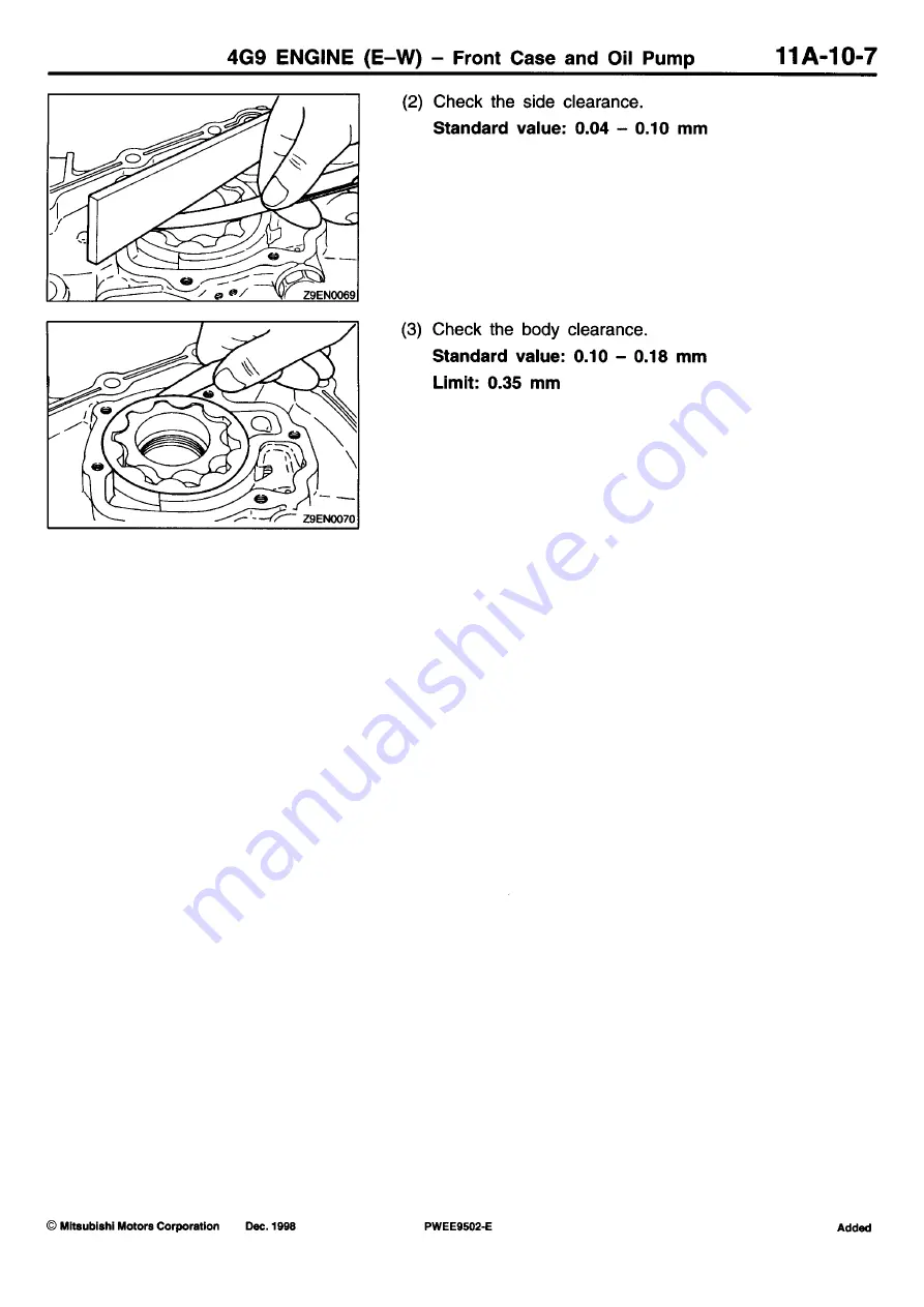 Mitsubishi 4G93-DOHC Workshop Manual Download Page 138