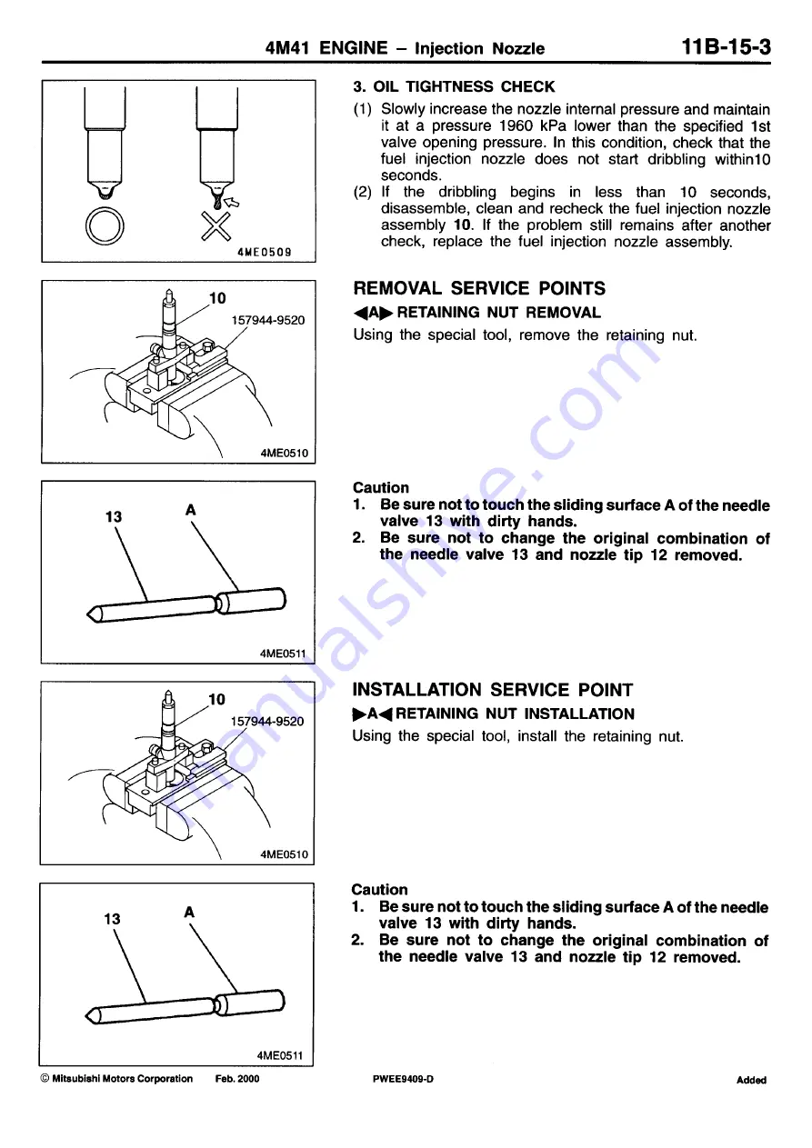 Mitsubishi 4M41 User Manual Download Page 42