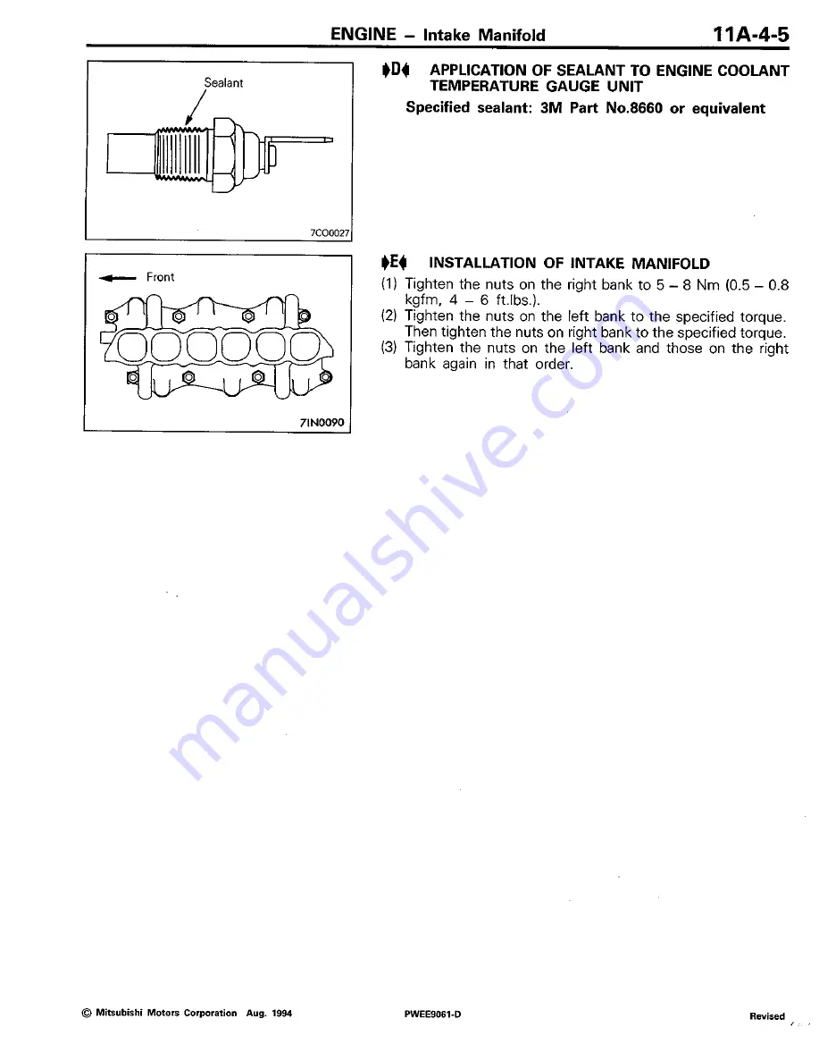 Mitsubishi 6G7 User Manual Download Page 57