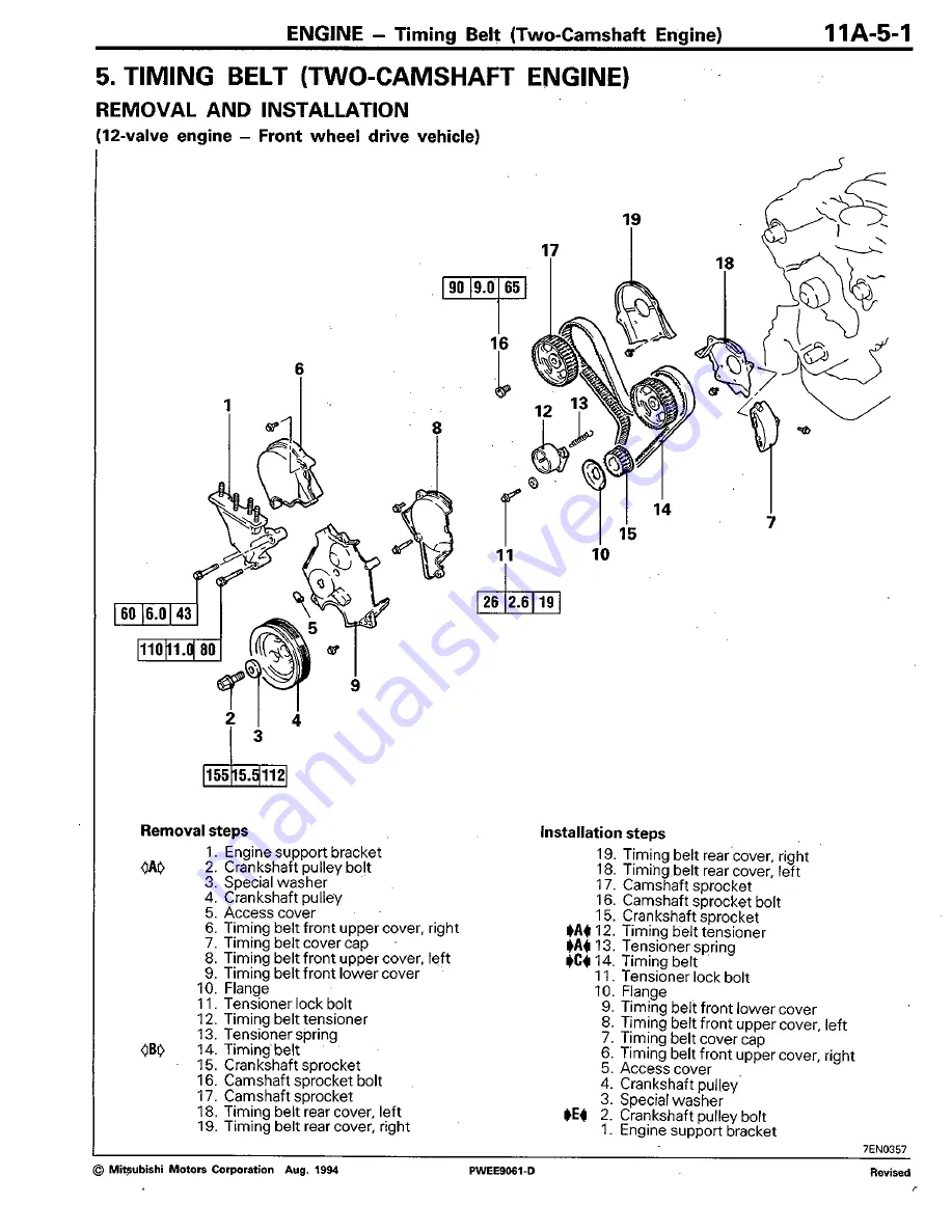 Mitsubishi 6G7 User Manual Download Page 65