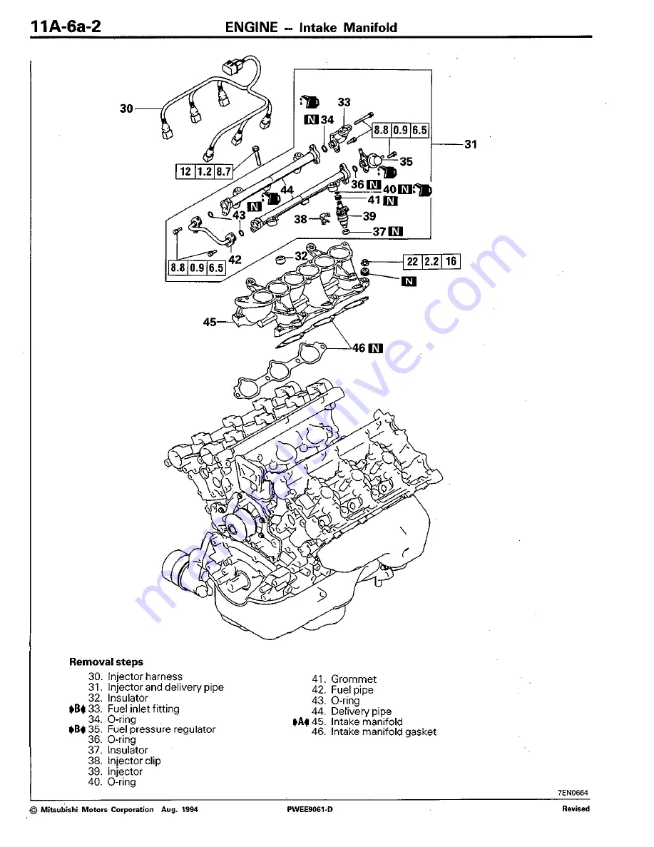 Mitsubishi 6G7 Скачать руководство пользователя страница 93