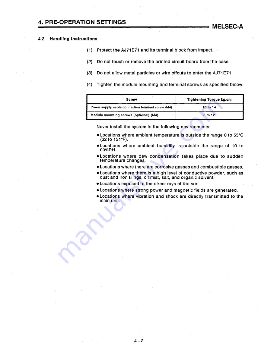 Mitsubishi AJ71E71 User Manual Download Page 34