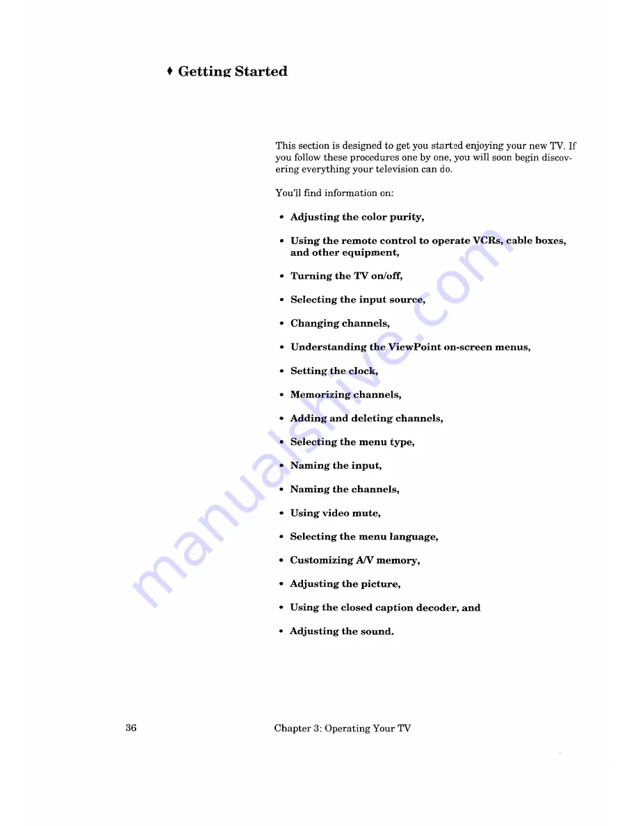 Mitsubishi CK-32308 Owner'S Manual Download Page 36