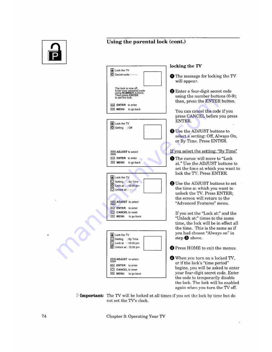 Mitsubishi CK-32310 Owner'S Manual Download Page 76