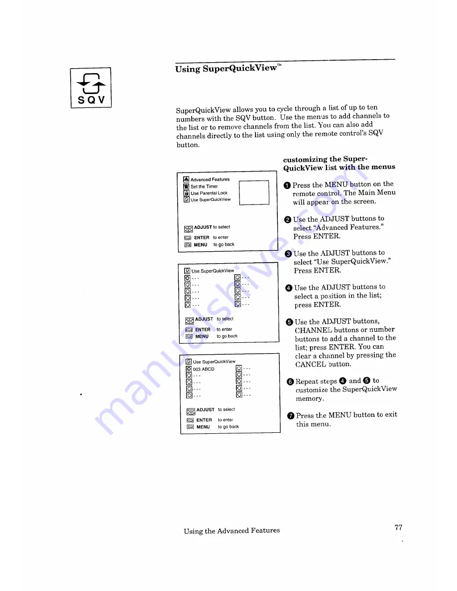 Mitsubishi CK-32310 Owner'S Manual Download Page 79