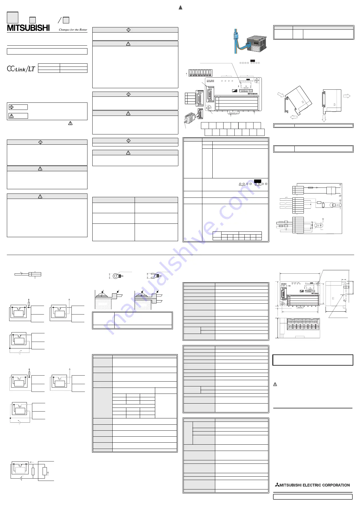 Mitsubishi CL1XY4-DT1B2 Скачать руководство пользователя страница 3