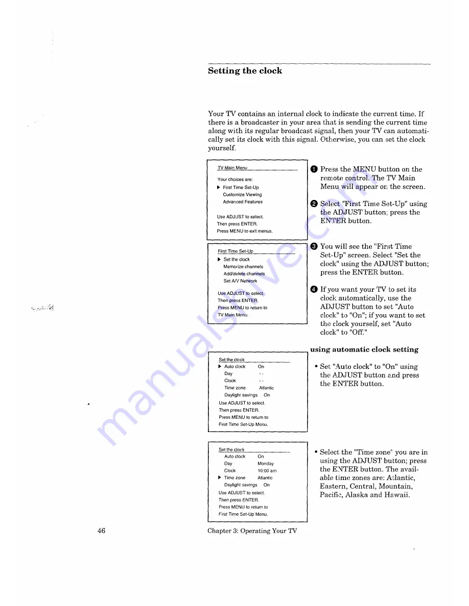 Mitsubishi CS-27205 Owner'S Manual Download Page 46